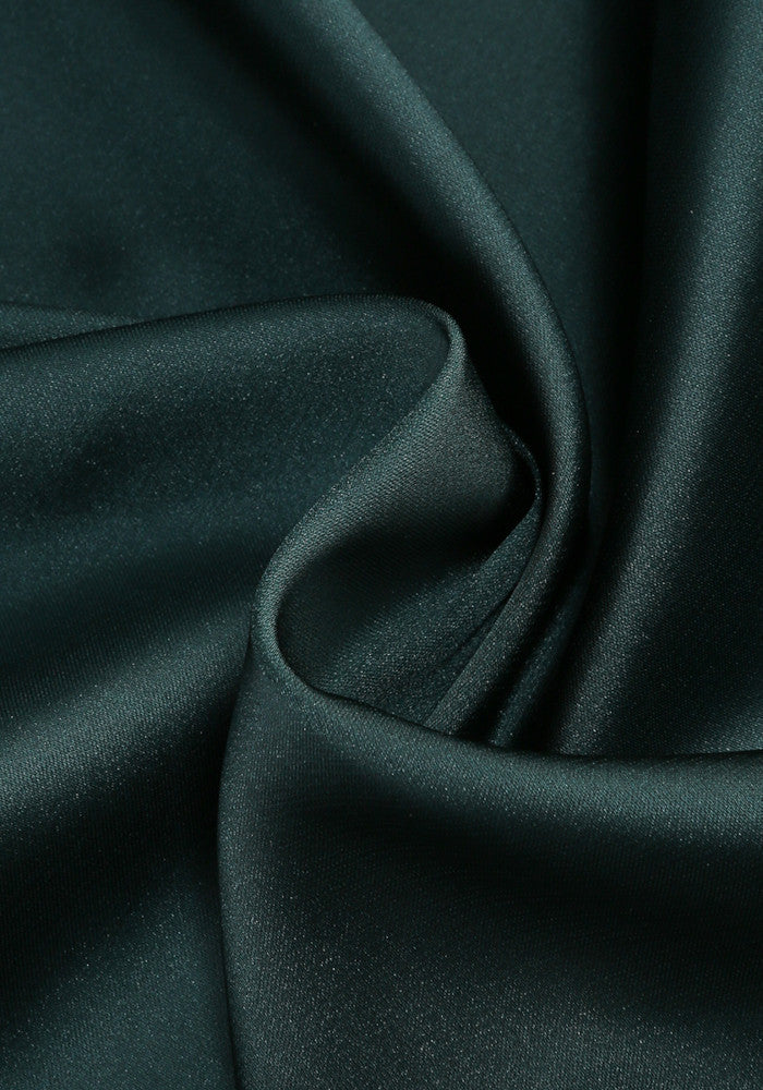 Strapless Draped Corset Maxi Dress Green